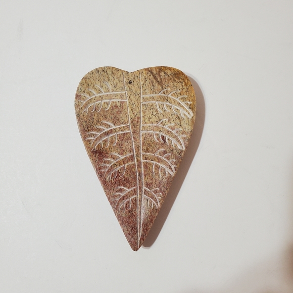 Soapstone Insense Stick Holders Carved Leaves Set of 4 Neutral - Picture 4 of 10